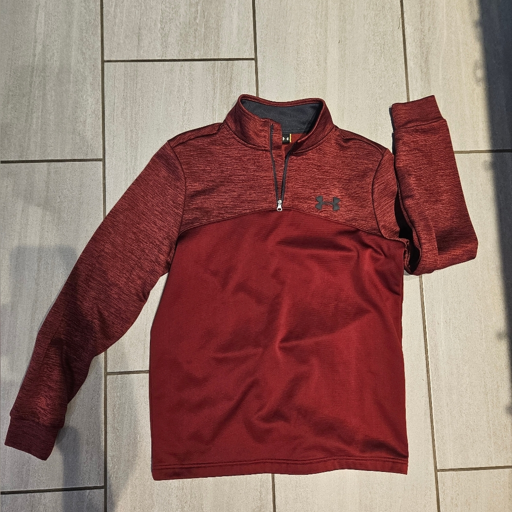 Under Armour Red Quarter-Zip Pullover